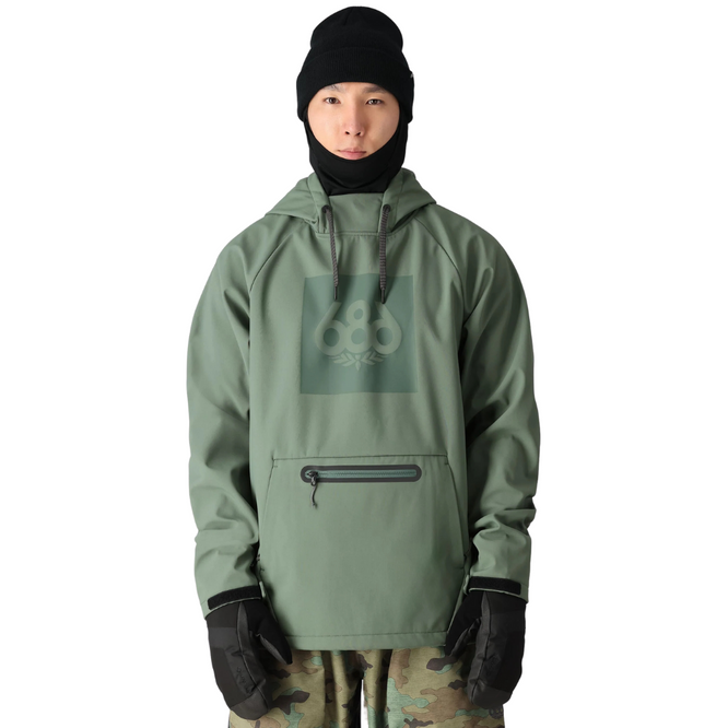 Sweat à capuche imperméable Cypress Green