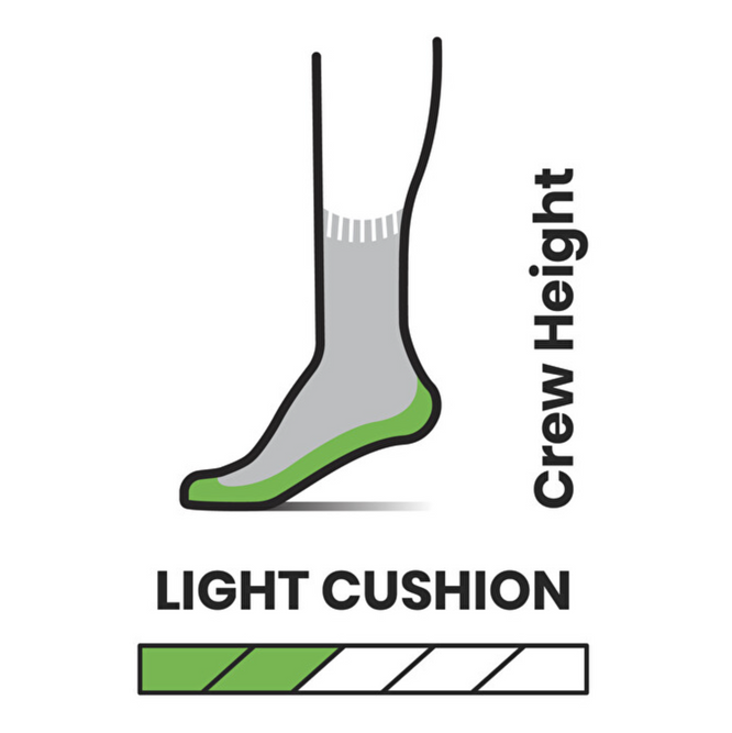 Light Cushion Crew Hike Socks Great Excursion Multi Colour