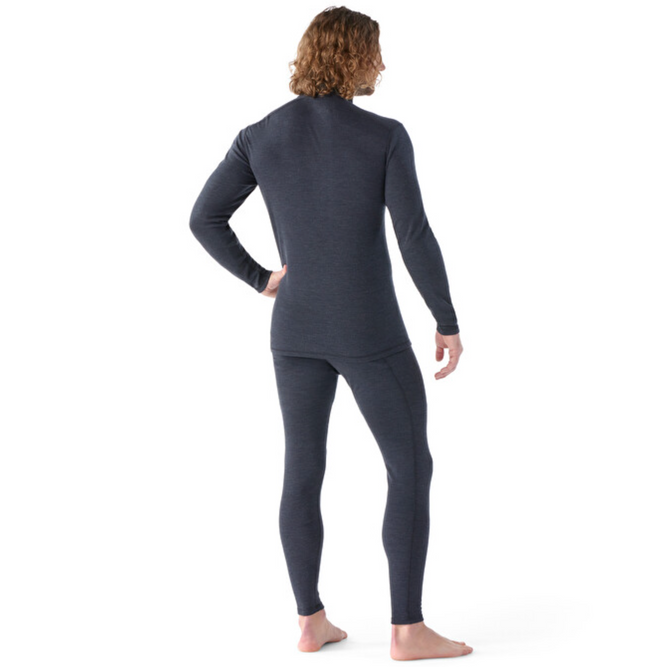 Classic Thermal Merino Baselayer 1/4 Zip Charcoal Heather