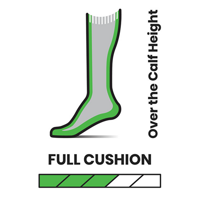 Chaussettes de neige OTC Full Cushion Kids Stripe Charcoal