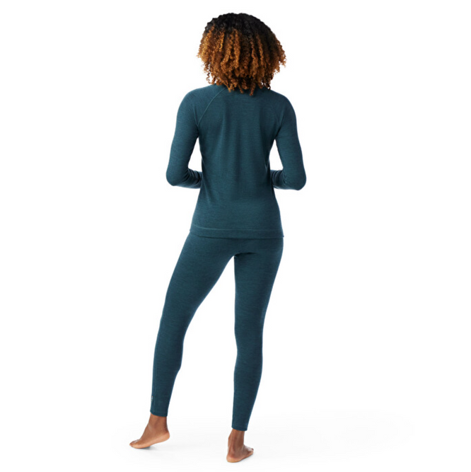 Pantalon de base thermique en mérinos Twilight bleu chiné Womens