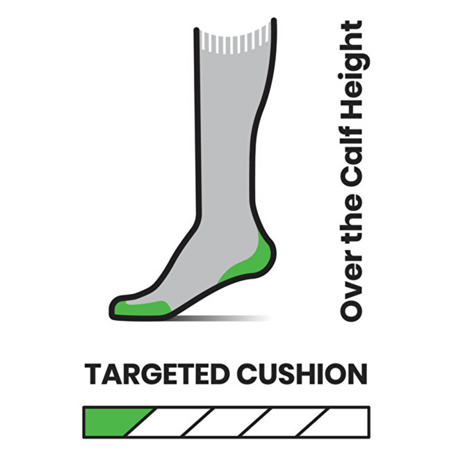 Chaussettes de snowboard Targeted Cushion OTC pour femmes Stripe Moonbeam