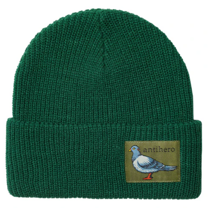 Lil Pigeon Label Beanie Cuff Green