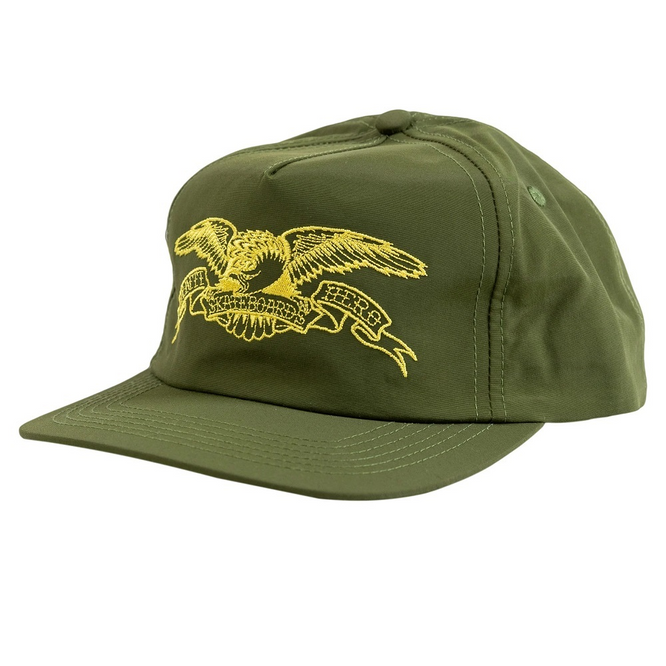 Basic Eagle - Casquette à visière ajustable - Olive/Yellow