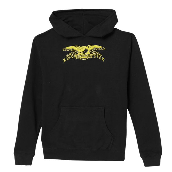 Sweat à capuche Basic Eagle noir/or pour enfants