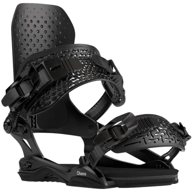 Chaos AsymWrap Black 2025 Fixations de snowboard