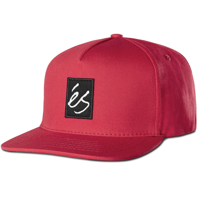 Main Block Snapback Cap Red