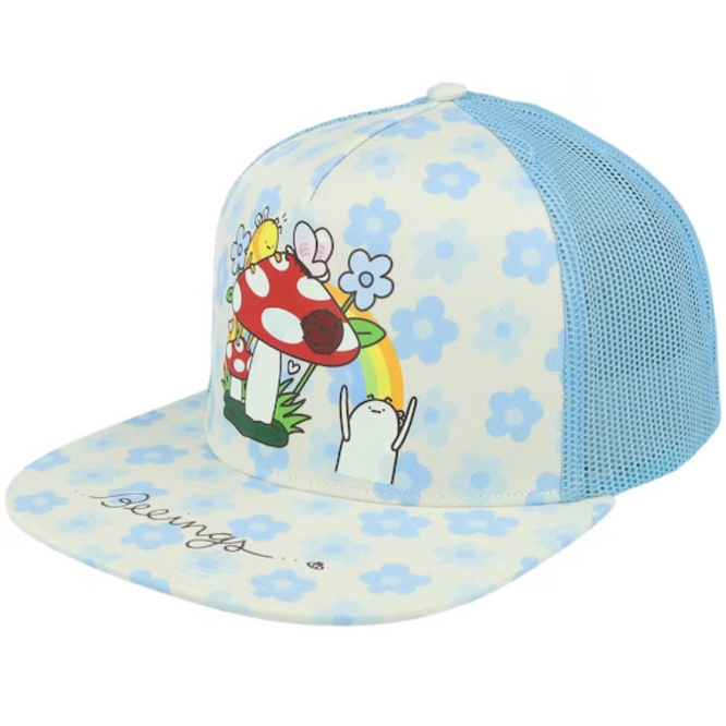 Beeings Snapback Blanc/Bleu clair