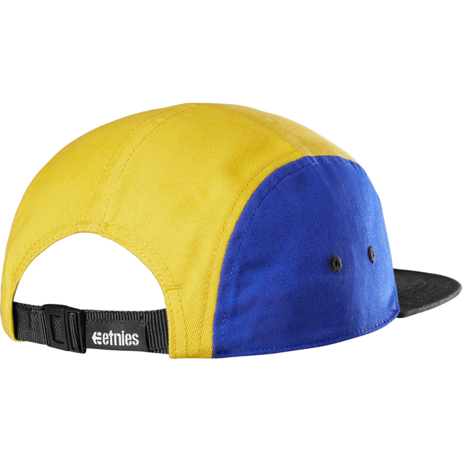 Chapeau de camp noir/jaune/bleu