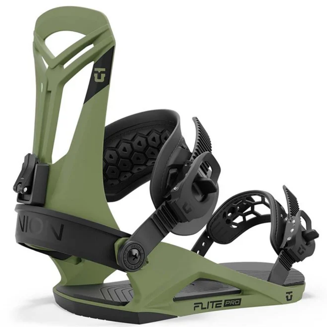 Fixations de snowboard Flite Pro Olive Green 2025