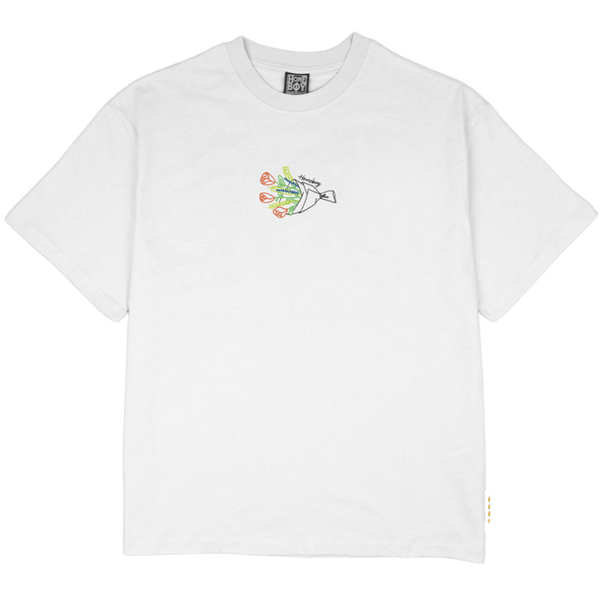 Flowers For Ya Homies T-shirt blanc