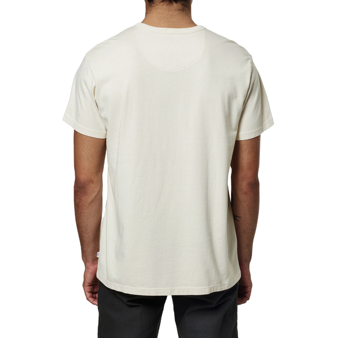 Mesa Henley T-shirt Vintage Blanc