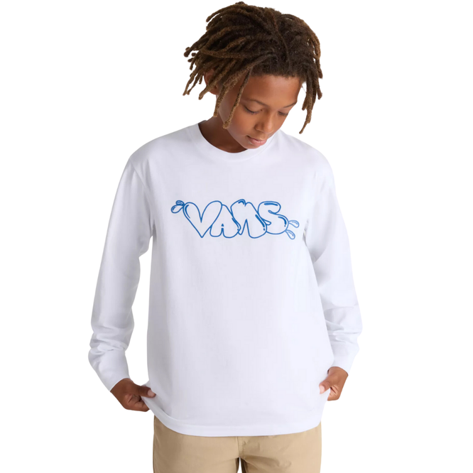 Kids Caps Longsleeve T-shirt White