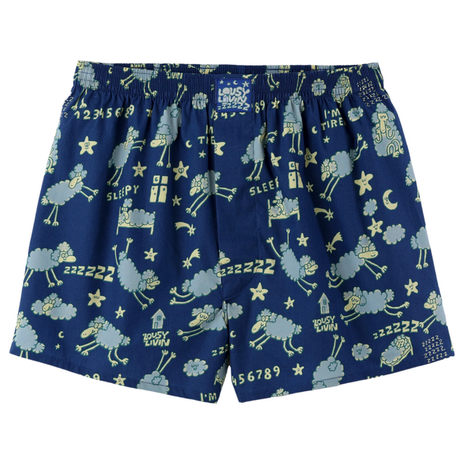 Sheep Boxer Shorts True Blue