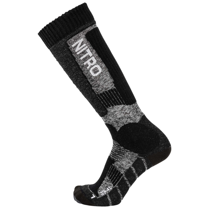 Chaussettes de snowboard Cloud 8 noires/grises