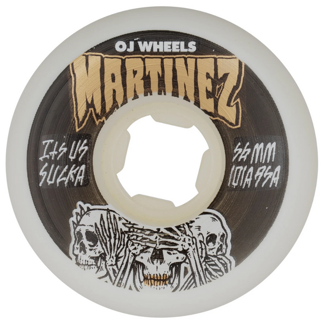 Roues de skateboard Milton Martinez Hear No Evil Double Duro White 101a/95a 56mm