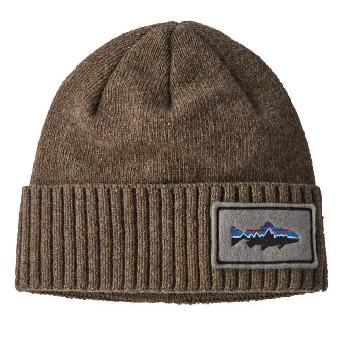 Brodeo Beanie Fitz Roy Trout Patch : Ash Tan