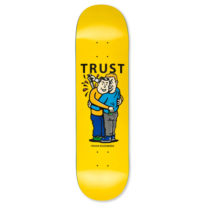 Oskar Rozenberg Trust jaune 8.375" Skateboard Deck