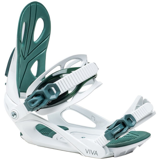 Fixations de snowboard Viva White 2025 Womens