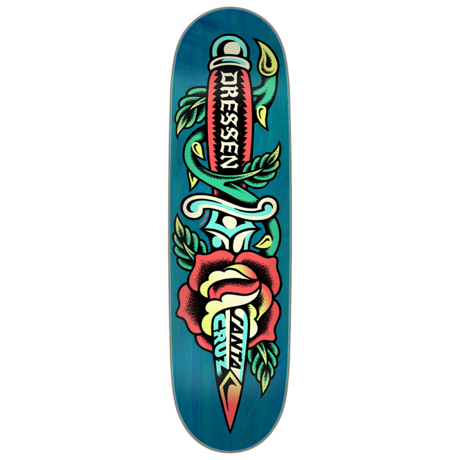 Dressen Rose Dagger Bleu 8.7" Skateboard Deck