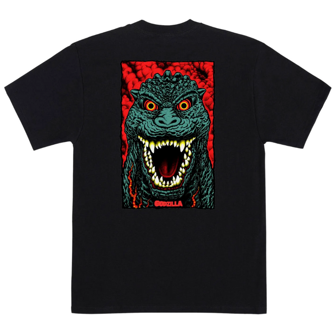 Godzilla Destroyer - T-shirt à rayures - Noir