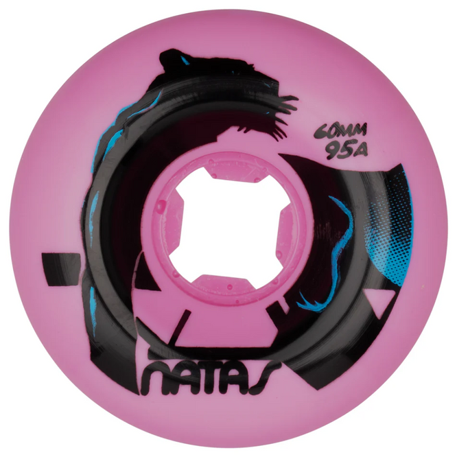 Natas Kaupas Panther Vomits Pink 95a 60mm Slime Balls Skateboard Wheels