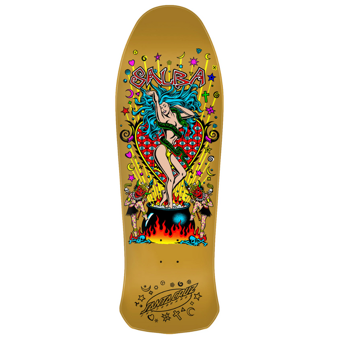 Salba Witch Doctor Reissue Gold 10.4" (en anglais) Skateboard Deck