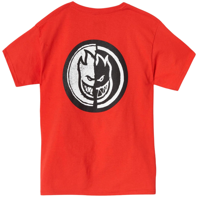 T-shirt Yin Yang rouge pour enfants