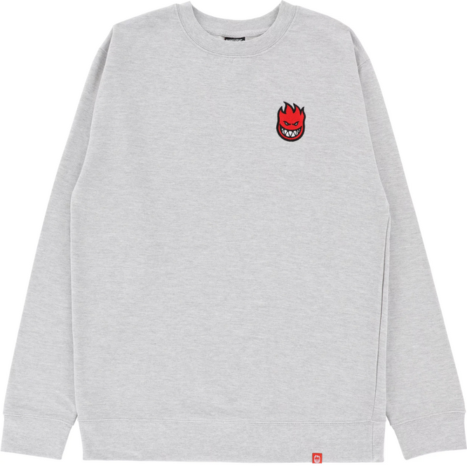 Lil Bighead Fill Logo Crew Sweater Heather Grey