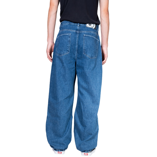 Electric Pantalon de denim baggy bleu foncé