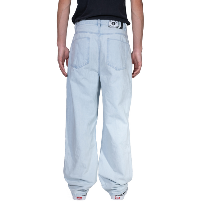 Electric Pantalon baggy en denim bleu clair