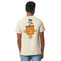 T-shirt Orange Handplant Naturel