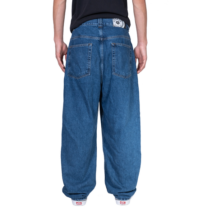 Pantalon de denim baggy King Concrete Bleu foncé