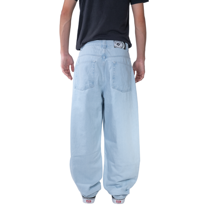 Pantalon de denim baggy King Concrete Bleu clair