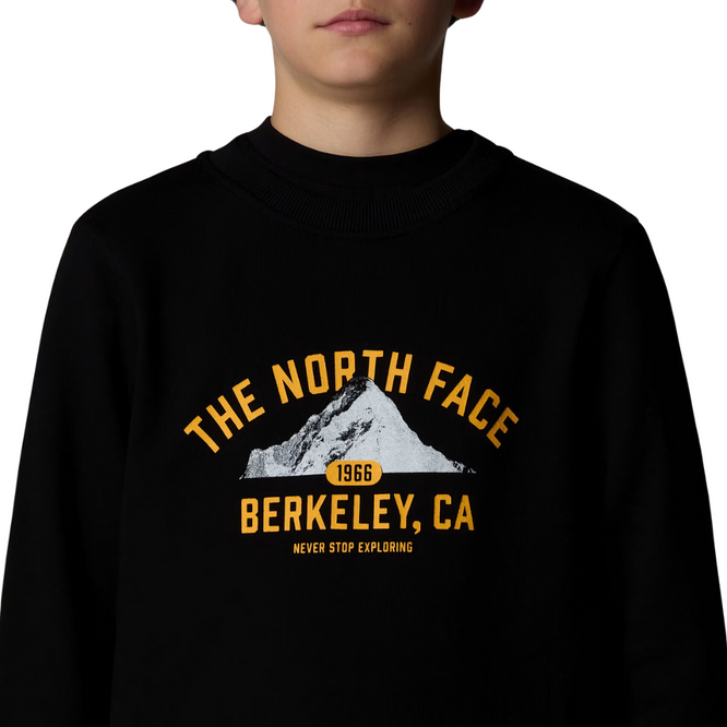 Kids Varsity Graphic Relaxed Sweatshirt TNF Black