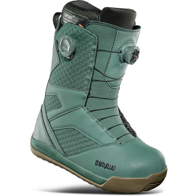 Bottes de snowboard STW Double Boa Vert/Gomme 2025