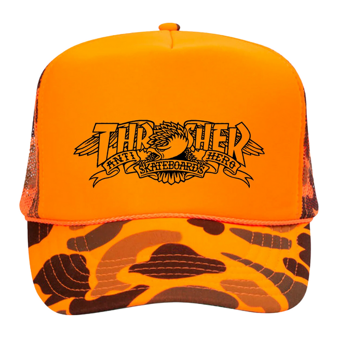 Casquette Mag Banner Trucker Orange Camo