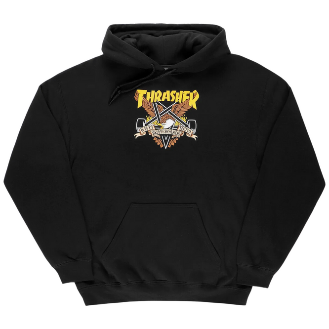 Thrasher x Antihero Eaglegram Hoodie Noir