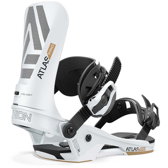 Fixations de snowboard Atlas Pro Metallic White 2025