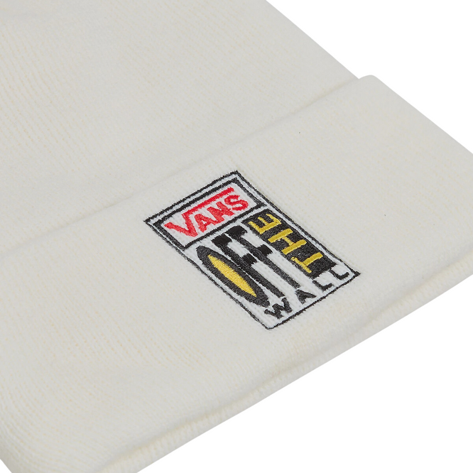 Ave Tall Cuff Beanie Blanc