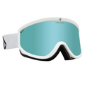 Lunettes de snowboard Footprints Matte Black Stone + Red Chrome Lens