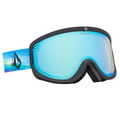 Lunettes de snowboard Footprints Matte Black Stone + Red Chrome Lens