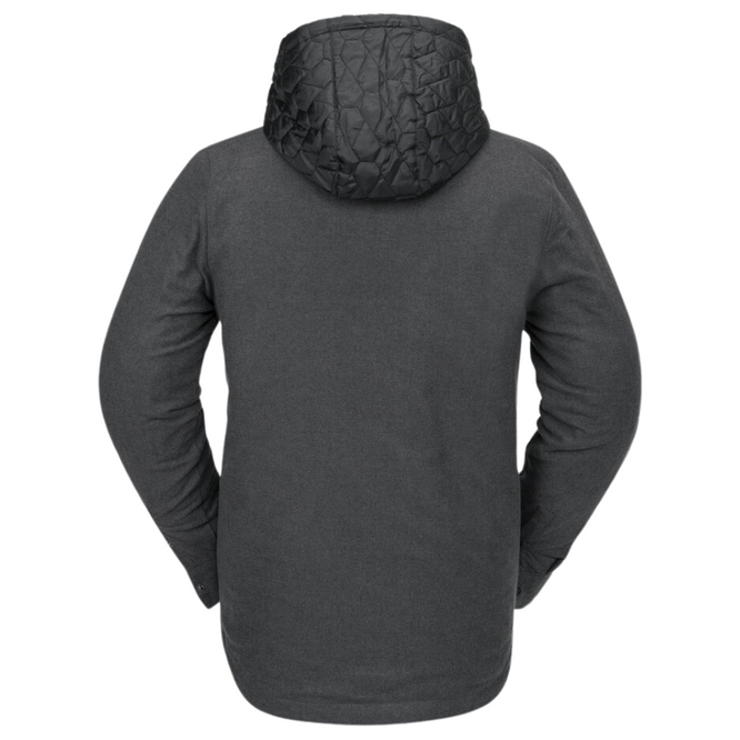 Veste isolée en flanelle Heather Black