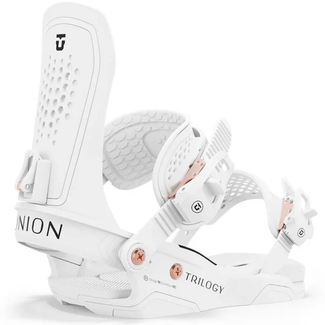 Fixations de snowboard Trilogy Classic Team White 2025 pour femmes