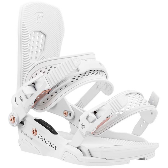 Fixations de snowboard Trilogy Classic Team White 2025 pour femmes