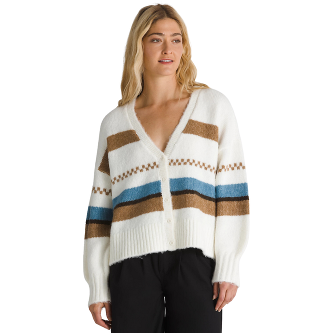 Womens Valerie Stripe Cardigan Marshmallow